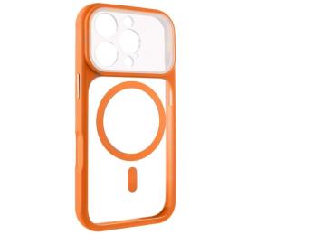 Чохол-накладка GETMAN Apple iPhone 16 Pro Max (6.9) GETMAN Moon Clear with Magnetic Fit Orange (00000084774_5)