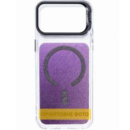 Чохол-накладка EpiK Apple iPhone 15 Pro (6.1) EpiK TPU + PC Jewel Sparkle with Magnetic Fit Violet Shimmer (00000084792_8)