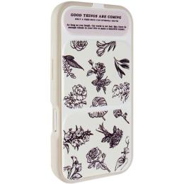Чохол-накладка EpiK Apple iPhone 17 (6.3) EpiK TPU Panel Stand Floral Sketch (00000085579_4)