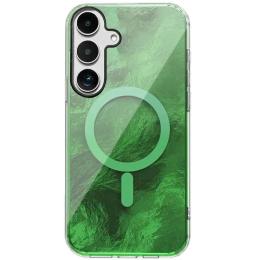 Чохол-накладка EpiK Samsung Galaxy S24 FE EpiK TPU Shiny Mountain Magnetic Fit Green (00000078879_3)