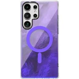 Чохол-накладка EpiK Samsung Galaxy S24 Ultra EpiK TPU Shiny Mountain Magnetic Fit Purple (00000078880_6)