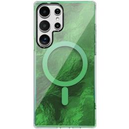 Чохол-накладка EpiK Samsung Galaxy S25 Ultra EpiK TPU Shiny Mountain Magnetic Fit Green (00000078883_3)