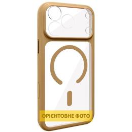 Чохол-накладка GETMAN Apple iPhone 12 (6.1) GETMAN Moon Clear with Magnetic Fit Brown (00000084760_3)