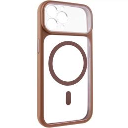 Чохол-накладка GETMAN Apple iPhone 12 Pro (6.1) GETMAN Moon Clear with Magnetic Fit Brown (00000084761_3)