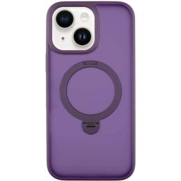 Чохол-накладка Apple iPhone 14/iPhone 13 (6.1) Ummi Colorful with Magnetic Fit HQ Ring Purple (00000082704_3)