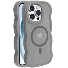 Чохол-накладка EpiK Apple iPhone 15 Pro Max (6.7) EpiK TPU + PC Undine with Magnetic Fit Gray (00000078142_2)