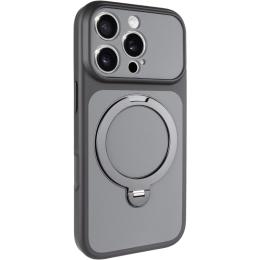 Чохол-накладка Ummi Apple iPhone 16 Pro (6.3) Ummi Full Camera with Magnetic Fit HQ Ring Black (00000086673_1)