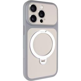 Чохол-накладка Ummi Apple iPhone 16 Pro Max (6.9) Ummi Full Camera with Magnetic Fit HQ Ring Gray (00000086674_3)