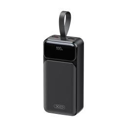 Зовнішній портативний акумулятор XO PR298 30000 mAh Black 65W