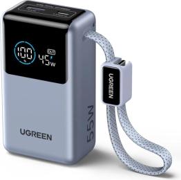 Зовнішній портативний акумулятор Ugreen Nexode 10000mAh Gray 55W (75701)