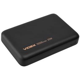 Зовнішній портативний акумулятор Videx VPB-331 10000 mAh Black 15W+PD20W