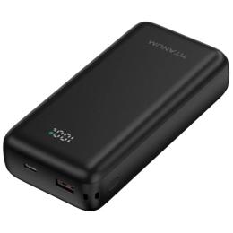 Зовнішній портативний акумулятор Titanum TPB-WCS20 20000mAh Black PD45W