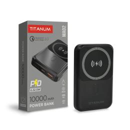 Зовнішній портативний акумулятор Titanum TPB-MA02 10000mAh Black 22.5W