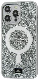 Чохол-накладка Apple iPhone 15 Pro Max The Bling World Rock Diamond with MagSafe Gray (112295-3)