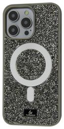 Чохол-накладка Apple iPhone 16 Pro The Bling World Rock Diamond with MagSafe Gray (112294-3)