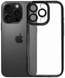 Чохол-накладка Apple iPhone 15 Pro Fibra Bling Side edge Case Black (110139-4)