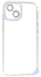 Чохол-накладка Apple iPhone 15 Fibra Bling Side edge Case Silver (110138-3)