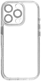 Чохол-накладка Apple iPhone 16 Pro Max Fibra Bling Side edge Case Silver (111711-2)