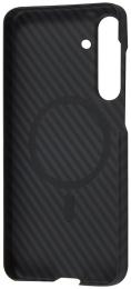 Чохол-накладка Samsung Galaxy S25 Plus Fibra Carbonite case with MagSafe Black (111918-1)