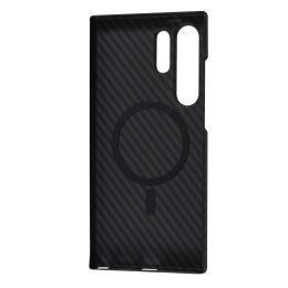Чохол-накладка Samsung Galaxy S25 Ultra Fibra Carbonite case with MagSafe Black (111919-1)