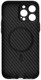 Чохол-накладка Apple iPhone 13 Pro Max Fibra Carbonite case with MagSafe Black (109379-1)