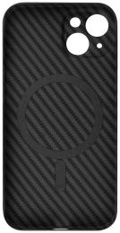 Чохол-накладка Apple iPhone 14 Fibra Carbonite case with MagSafe Black (109374-1)