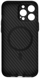 Чохол-накладка Apple iPhone 14 Pro Fibra Carbonite case with MagSafe Black (109377-1)