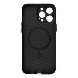 Чохол-накладка Apple iPhone 14 Pro Max Fibra Carbonite case with MagSafe Black (109380-1)