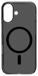 Чохол-накладка Apple iPhone 17 Fibra Clear Сase with MagSafe Black (000125-02)