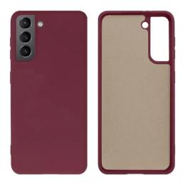 Чохол-накладка Samsung Galaxy S22 Fibra Full Silicone Cover Marsala (109093-12)