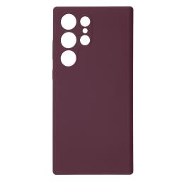 Чохол-накладка Samsung Galaxy S23 Ultra Fibra Full Silicone Cover Marsala (109247-10)