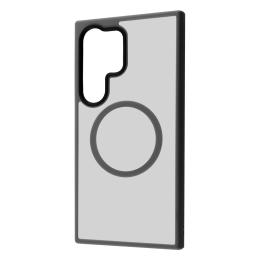 Чохол-накладка Samsung Galaxy S24 Ultra Fibra Metal Buttons with MagSafe Gray (111099-2)