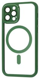 Чохол-накладка Apple iPhone 12/12 Pro Fibra Metallic Clear Case with MagSafe Khaki (109432-3)