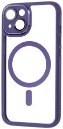 Чохол-накладка Apple iPhone 13 Fibra Metallic Clear Case with MagSafe Black (109435-01)