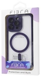 Чохол-накладка Apple iPhone 13 Pro Fibra Metallic Clear Case with MagSafe Deep Purple (109436-3)