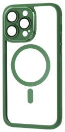 Чохол-накладка Apple iPhone 13 Pro Max Fibra Metallic Clear Case with MagSafe Khaki (109437-04)