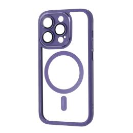 Чохол-накладка Apple iPhone 14 Pro Fibra Metallic Clear Case with MagSafe Deep Purple (109439-2)