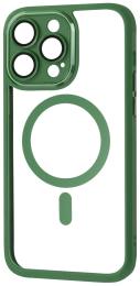 Чохол-накладка Apple iPhone 14 Pro Max Fibra Metallic Clear Case with MagSafe Khaki (109440-3)