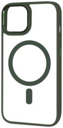 Чохол-накладка Apple iPhone 14 Plus Fibra Metallic Matte Case with MagSafe Hunter Green (108917-5)