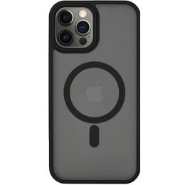 Чохол-накладка Apple iPhone 14 Pro Max Fibra Metal Buttons with MagSafe Black (109884-1)