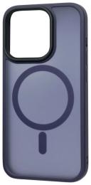 Чохол-накладка Apple iPhone 15 Pro Fibra Metal Buttons with MagSafe Deep Navy (109886-2)