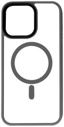Чохол-накладка Apple iPhone 15 Pro Max Fibra Metal Buttons with MagSafe Gray (109887-5)