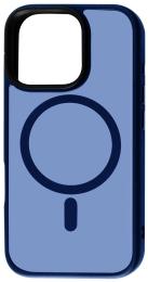 Чохол-накладка Apple iPhone 16 Pro Max Fibra Metal Buttons with MagSafe Deep Navy (111331-2)