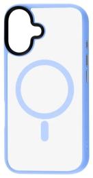 Чохол-накладка Apple iPhone 16 Fibra Metal Buttons with MagSafe Sierra Blue (111329-5)