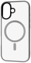 Чохол-накладка Apple iPhone 17 Fibra Metal Buttons with MagSafe Gray (000083-04)