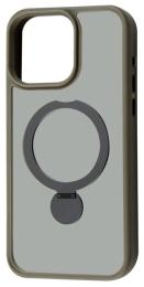 Чохол-накладка Apple iPhone 14 Pro Max Fibra Rotating Bracket 360 degrees Gray (110721-3)