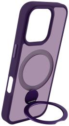 Чохол-накладка Apple iPhone 15 Fibra Rotating Bracket 360 degrees Purple (110722-4)
