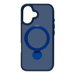 Чохол-накладка Apple iPhone 16 Fibra Rotating Bracket 360 degrees Blue (111943-2)