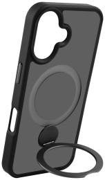 Чохол-накладка Apple iPhone 16 Fibra Rotating Bracket 360 degrees Black (111943-4)
