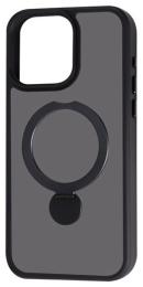 Чохол-накладка Apple iPhone 16 Pro Max Fibra Rotating Bracket 360 degrees Black (111944-1)